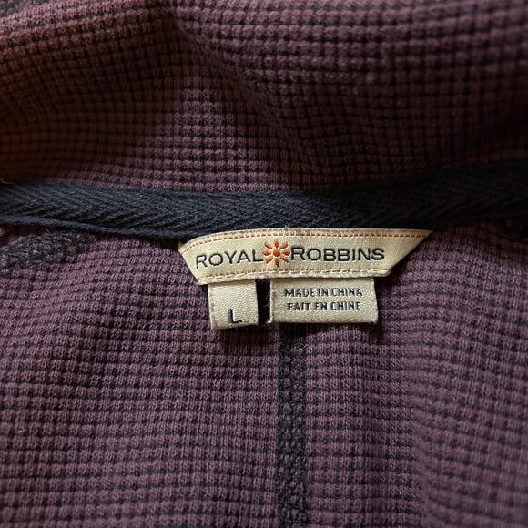 Royal Robbins Grid 1/4 Zip Lightweight Pullover Top Large Hiking Outdoor Shirt - Picture 3 of 4